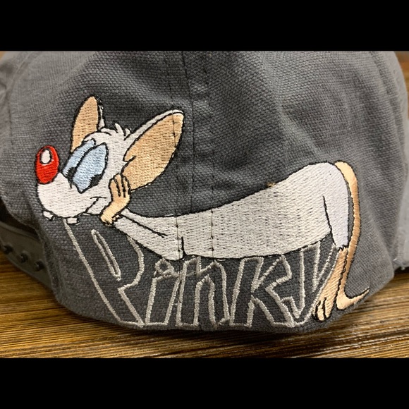 VINTAGE 90s Pinky and the Brain Animaniacs Hat NWT - Picture 4 of 16